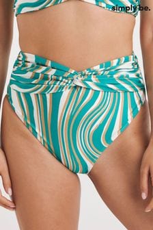 Simply Be Green Magisculpt Twist Front High Waist Bikini Briefs (B24041) | ₪ 111