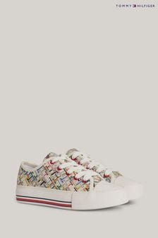 Tommy Hilfiger Aop Niedrige Sneaker zum Schnüren, Mehrfarbig (B24105) | 95 € - 103 €