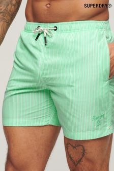 Superdry Green Printed 15 Inch Recycled Swim Shorts (B24159) | €68