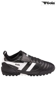 Black/White - Gola Kids Ceptor Turf Microfibre Quick Fasten Football Boots (B24173) | kr820