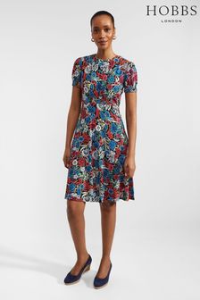Hobbs Multi Floral Print Petite Rima Dress (B24189) | AED438