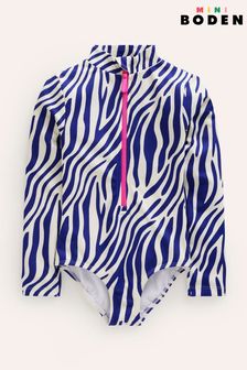 Boden Blue Long Sleeved Swimsuit (B24307) | €32 - €36