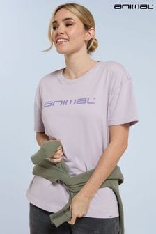 Пурпурный - Animal Womens Leena Organic Boxy T-shirt (B24363) | €28
