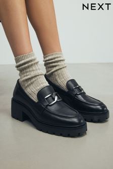 Next heeled loafers deals