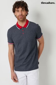 Threadbare Contrast Collar Cotton Jersey Polo Shirt (B24410) | €27