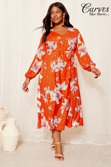 Women s Clearance Red Occasionwear Floral Dresses Next Luxembourg
