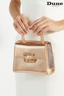 Gold - Dune London Bolenna Tasche mit Broschenbesatz (B24557) | 130 €