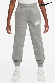 Nike Grey Marl Club Varsity Logo Fleece Joggers (B24744) | ₪216