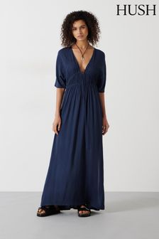 Hush Blue Grace Beach Maxi Dress (B24820) | 391 QAR