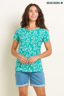 Brakeburn Green Bamboo Leaves T-Shirt (B24876) | OMR15