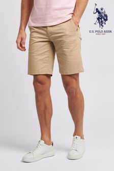 U.S. Polo Assn. Mens Classic Chinos Brown Shorts