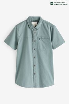 Mountain Warehouse ココナッツ スラブ テクスチャー：コットン 100% メンズシャツ