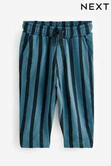 Blue/Black 100% Cotton Stripe Jersey Joggers (3mths-7yrs) (B25028) | €11.50 - €14