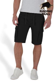 Raging Bull Cargo Black Shorts (B25103) | LEI 352