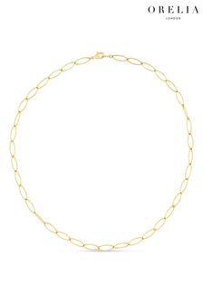 Orelia London Gold Tone Oval Paperclip Fine Chain