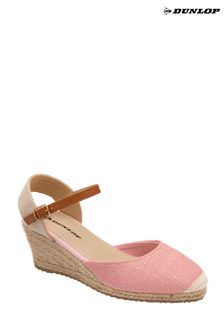 Dunlop Pink Wedges Espadrilles Sandals (B25440) | $56