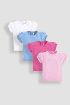 JoJo Maman Bébé Pink 4-Pack Pretty T-Shirts (B25514) | €46