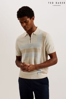 Ted Baker Natural T Colour Block Polo Shirt (B25577) | $142