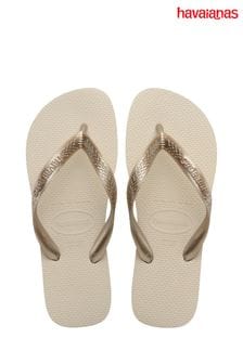 Kremowy - Havaianas Top Tiras Sandals (B25588) | 160 zł
