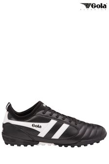 Gola Black/White Juniors Ceptor Turf Microfibre Lace-Up Football Boots (B25652) | $72