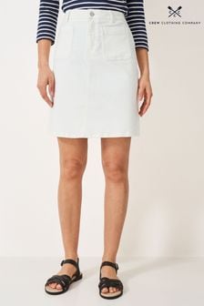 ホワイト - Crew Clothing Annalee Denim Skirt (B25705) | ￥8,630