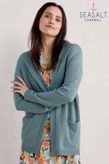 Seasalt Cornwall Blue Riverboat Cardigan (B25824) | $120