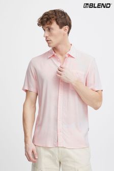 Blend Pink Soft Short Sleeve Shirt (B26039) | Kč1,110