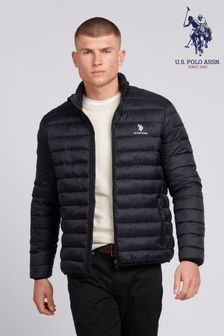 Черный - U.s. Polo Assn. Мужская легкая стеганая куртка (B26252) | €126