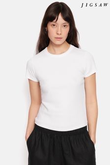 أبيض - Jigsaw Blue Cotton Baby T-shirt (B26482) | 216 د.إ