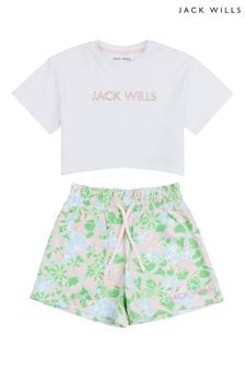 Jack Wills Girls Floral T-Shirt And Shorts Set (B26499) | ￥7,050 - ￥8,460