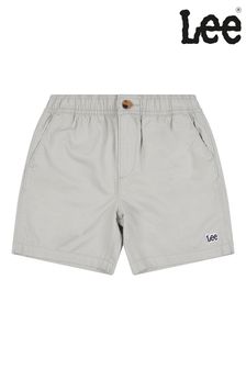 Lee Boys Grey Linen Resort Shorts
