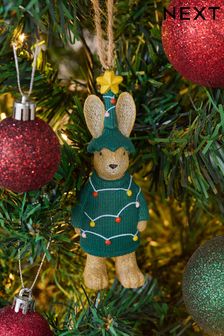 Rosie Rabbit Christmas Bauble (B27027) | 210 K