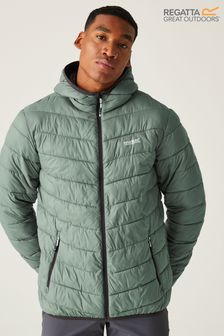 Zelena - Regatta podložena lahka jakna s kapuco Hillpack Ii (B27037) | €68