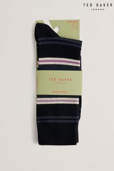 Ted Baker Blue Sokkfiv Striped Socks (B27049) | €14