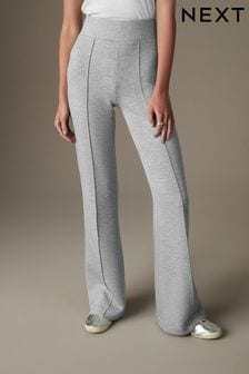 Grey Flared Jersey Trousers (B27165) | Kč1,165