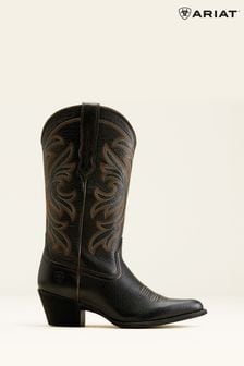 Ariat Heritage J Toe Stretchfit Western Black Boots (B27584) | €258