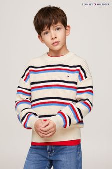 Tommy Hilfiger Cream Multi Stripe Sweater (B27587) | kr920 - kr1 100