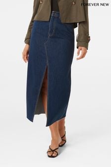 Forever New Blue Dallas Midaxi Skirt (B27626) | kr779