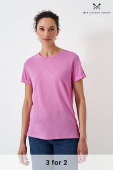 Рожевий - Одяг екіпажу Ідеальна футболка Crew Slub (B27686) | 1 259 ₴