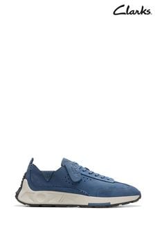 Clarks Blue Nubuck Craft Speed Shoes (B27780) | BGN 322