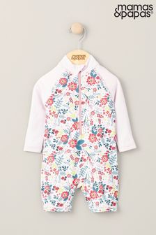 Mamas & Papas Floral Print Long Sleeve Rashsuit (B27909) | $34