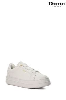 Dune London White Eastern Branded Chunky Cup Sole Trainers (B28039) | $135