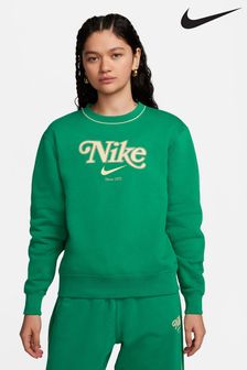Nike Green Logo Crew Sweat Top (B28211) | €77