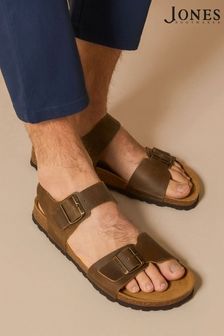 Jones Bootmaker Green Woburn Leather Sandals