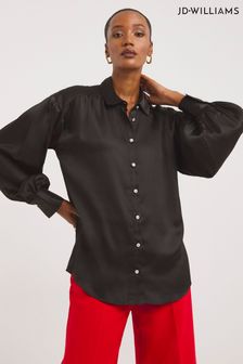 JD Williams Satin Black Shirt (B28320) | €35