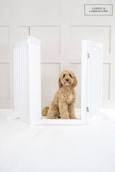 Lords and Labradors White Wooden Dog Gate (B28536) | SGD 116