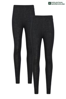 Mountain Warehouse Black Womens Merino Thermal Trousers Multipack (B28637) | €137