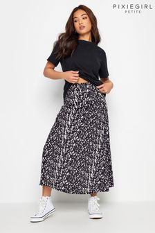PixieGirl Petite Black Abstract Spot Print Maxi Skirt (B28740) | $46