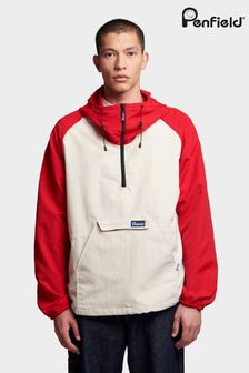 Penfield Mens Red Wind and Rain Resistant Pac Jacket (B28782) | €197