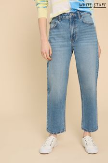 White Stuff Blue Charlie Straight Crop Jeans (B29088) | $94